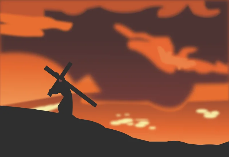 Jesus Cruz Christ Stickdatei – Natur
