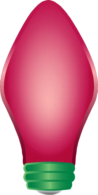 Graphic Christmas Light bulb Stickdatei