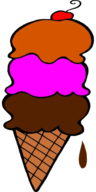 Ice cream Cone Dessert Stickdatei
