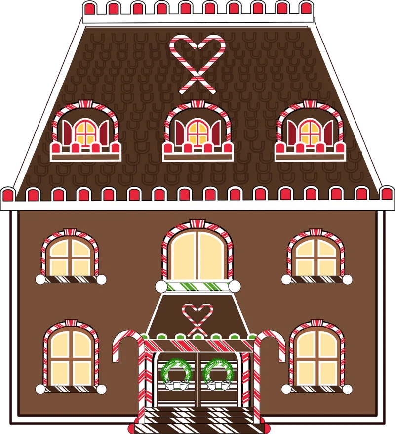 Graphic Gingerbread Christmas Stickdatei – Weihnachten