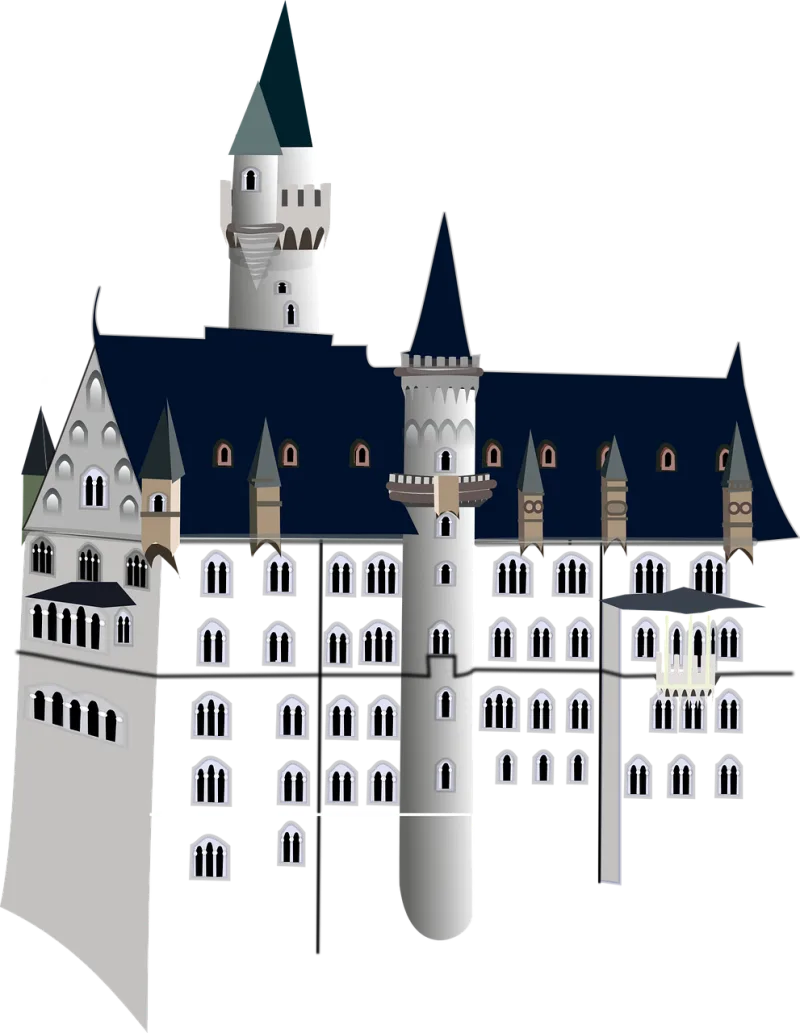 Castle Ancient Architecture Stickdatei – Kinder