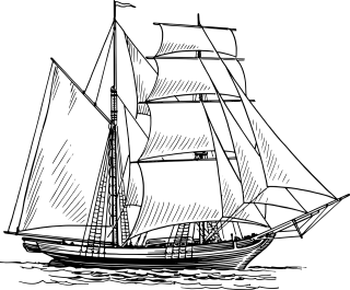 Sailing Ship Water Stickdatei