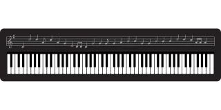 Keyboard Organ Instrument Stickdatei