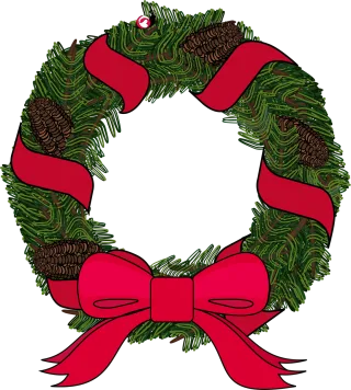 Graphic Wreath Christmas Stickdatei