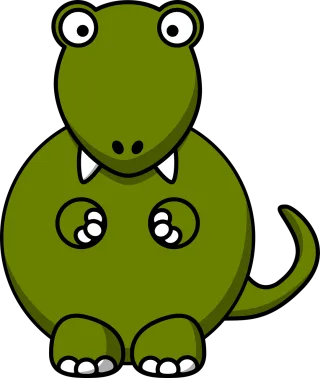 Dinosaur Tyrannosaurus Fat Stickdatei