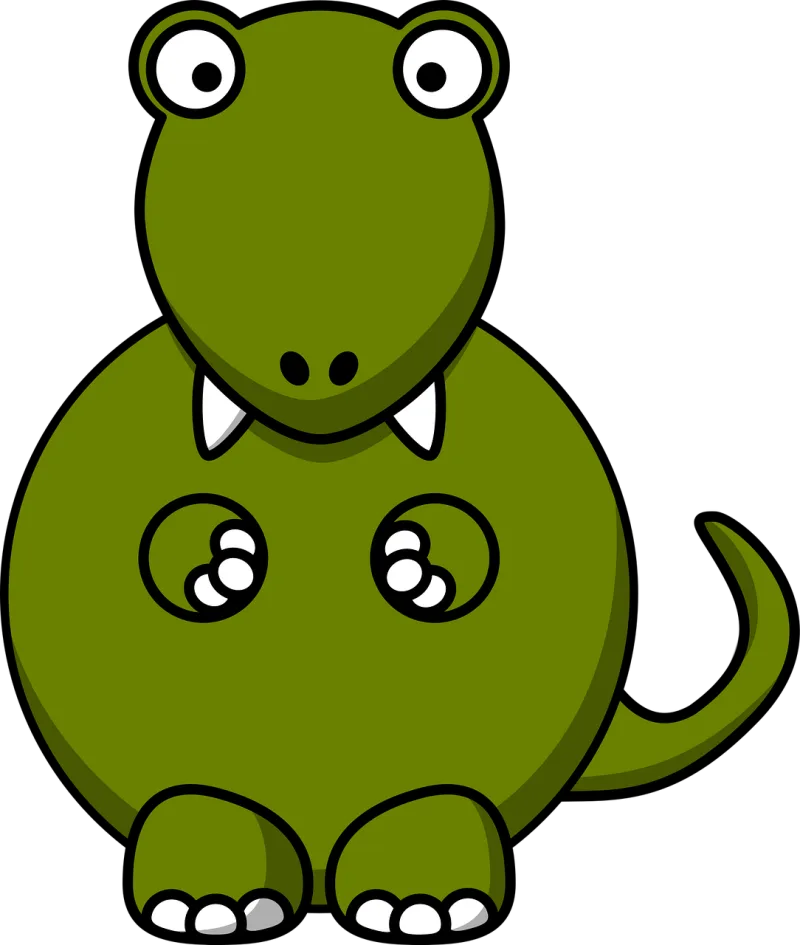 Dinosaur Tyrannosaurus Fat Stickdatei – Kinder