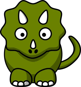 Dinosaur Triceratops Brontosaurus Stickdatei – Kinder