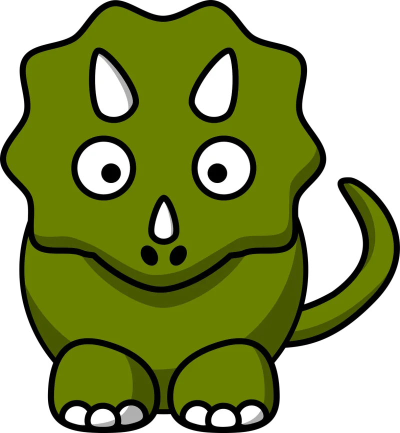Dinosaur Triceratops Brontosaurus Stickdatei – Kinder