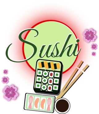 Decorative Sushi Food Stickdatei
