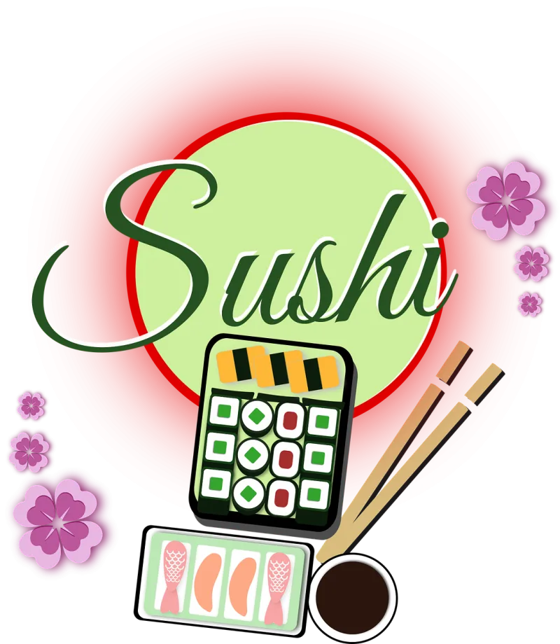 Decorative Sushi Food Stickdatei – Essen & Trinken
