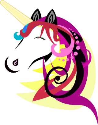 Unicorn Horse Cartoon Stickdatei – Kinder