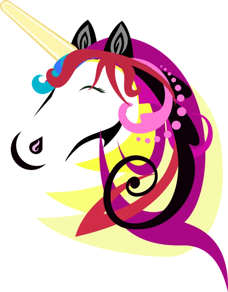 Unicorn Horse Cartoon Stickdatei – Kinder
