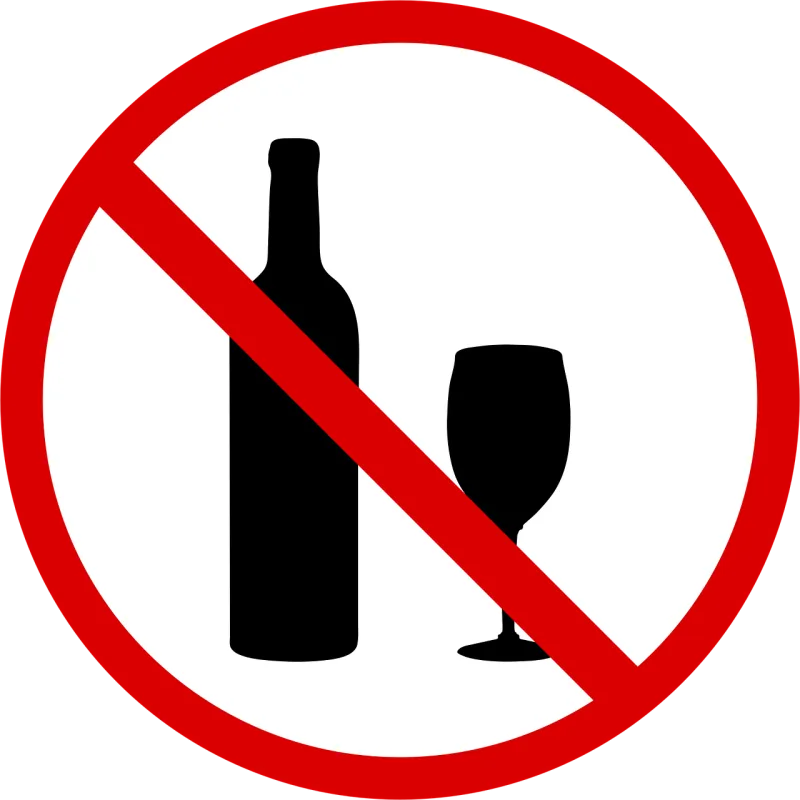 No drinking No symbol Wine Stickdatei – Essen & Trinken