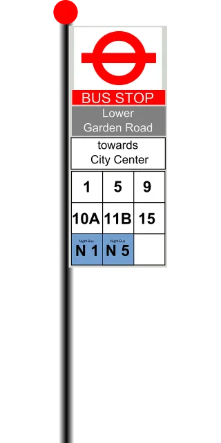 Bus Stop Road Stickdatei