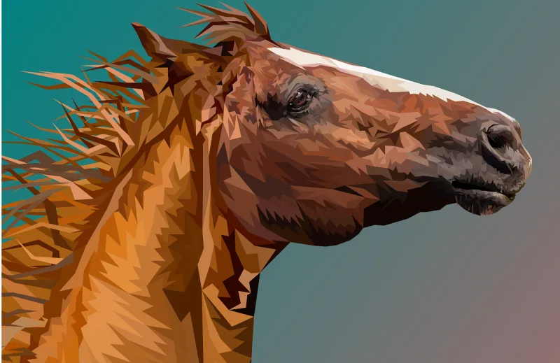 Horse Head Animal Stickdatei – Tiere