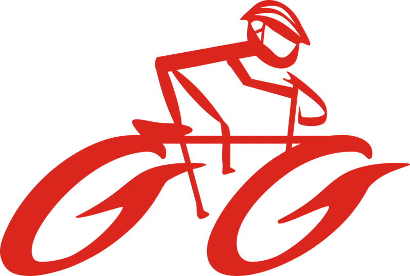 Man Riding Bicycle Stickdatei – Fahrzeuge
