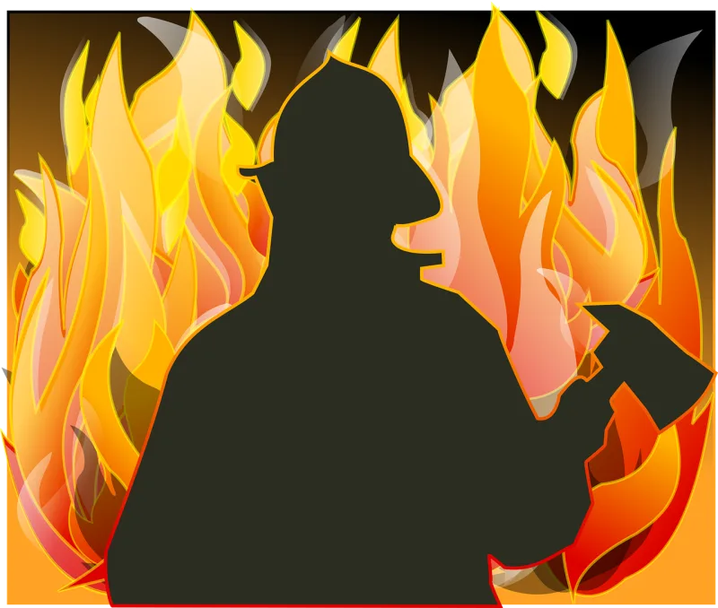 Fireman Fire Axe Stickdatei – Fahrzeuge