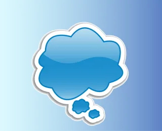 Blue Balloon Throughts Stickdatei