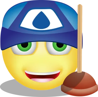 Graphic Plumber Emoticon Stickdatei