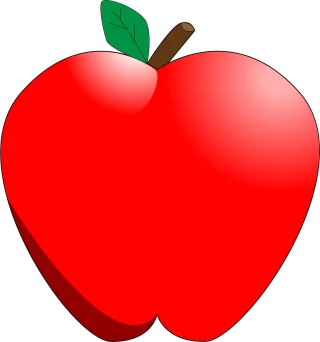 Apple Red Fruit Stickdatei