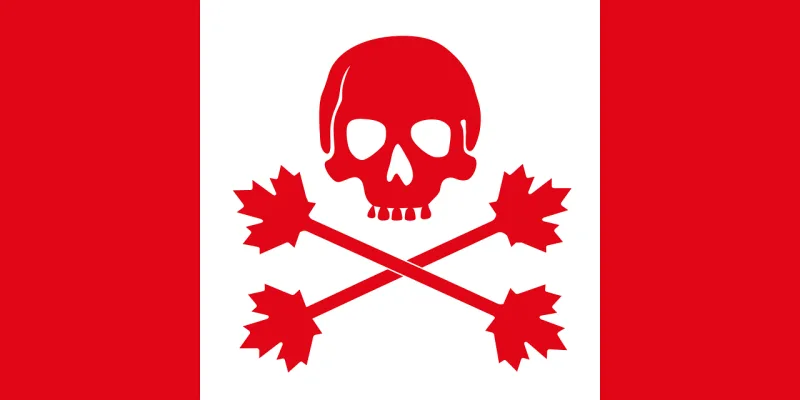 Pirate Flag Canada Stickdatei – Kinder