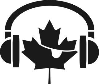 Headphones Earphones Maple leaf Stickdatei