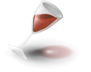 Wine Glass Red Stickdatei