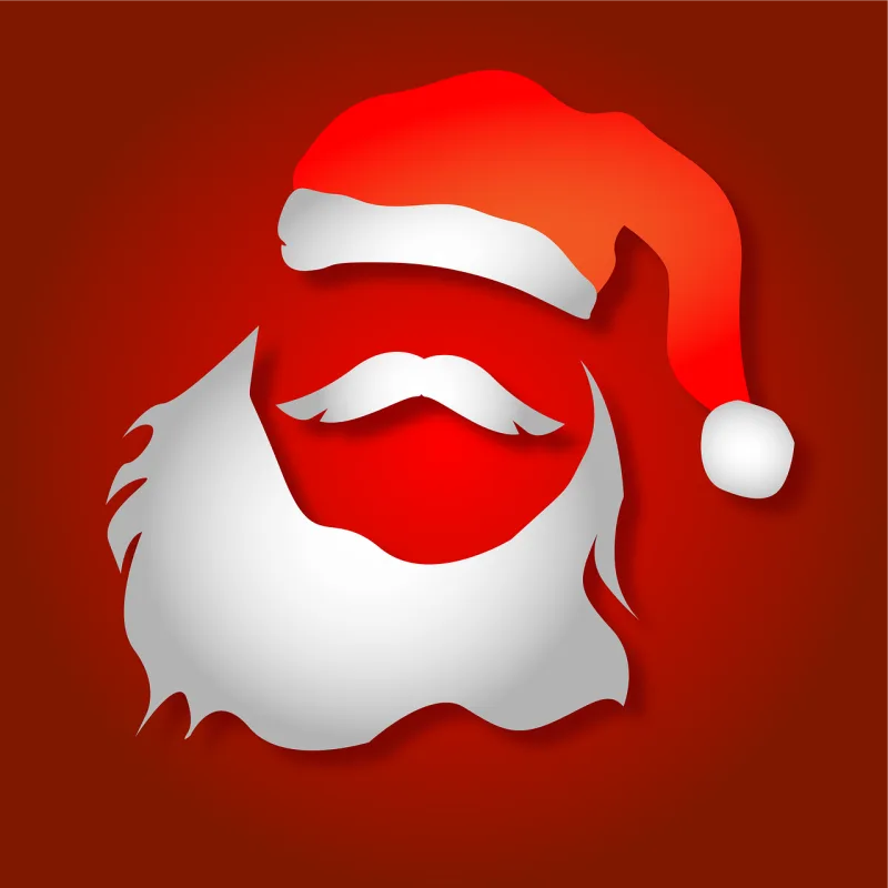 Christmas Santa claus Beard Stickdatei – Weihnachten
