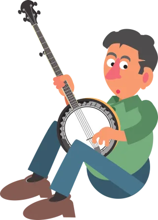 Banjo Music Player Stickdatei – Musik