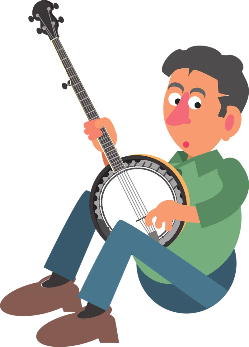 Banjo Music Player Stickdatei – Musik