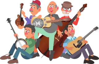 Band Group Musician Stickdatei