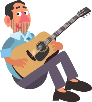 Musician Music Instrument Stickdatei – Musik