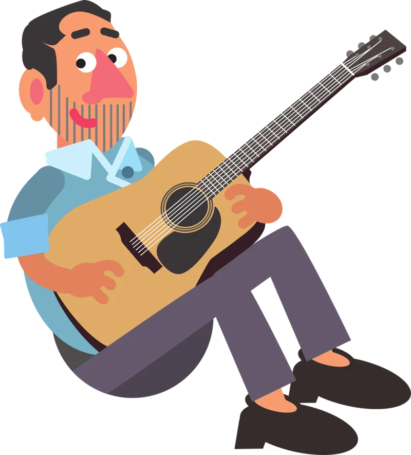 Musician Music Instrument Stickdatei – Musik