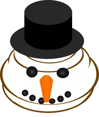 Graphic Snowman emoji Emoticon Stickdatei