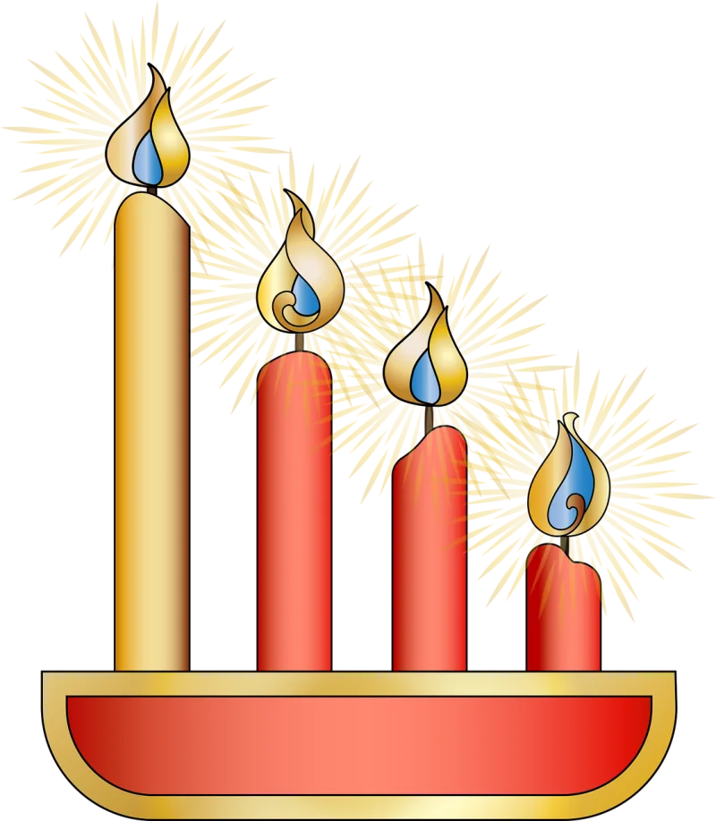 Graphic Candles Advent Stickdatei – Weihnachten
