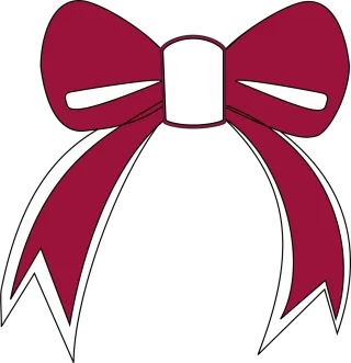 Graphic Bow Red bow Stickdatei