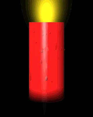Candle Red Light Stickdatei