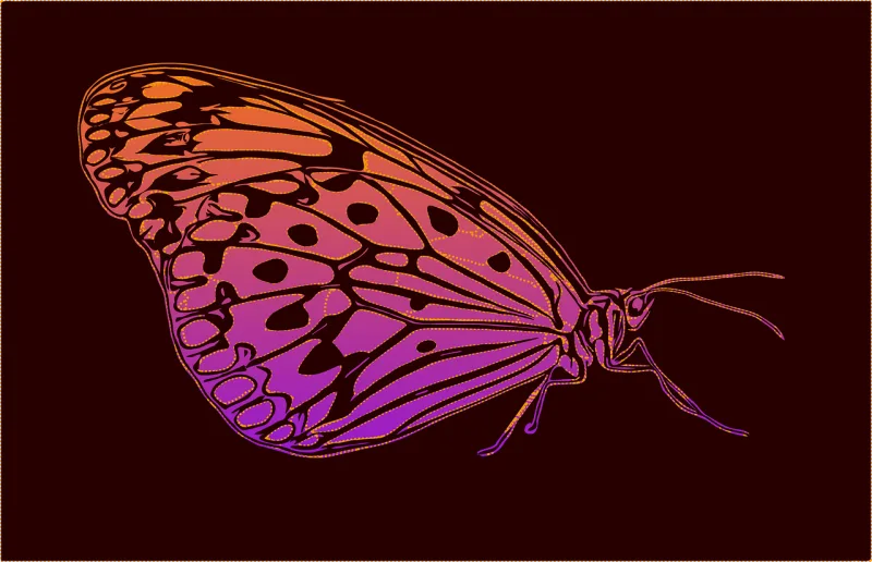 Butterfly Bug Insect Stickdatei – Tiere