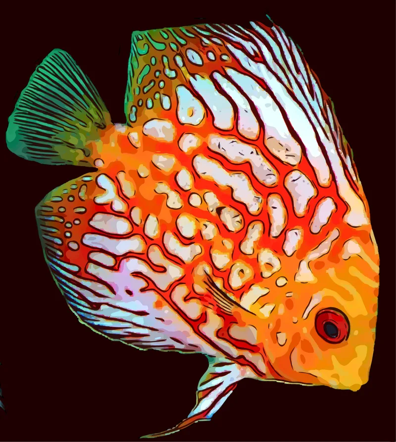 Fish Tropical Ocean Stickdatei – Tiere