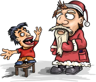Father frost Santa claus New year Stickdatei