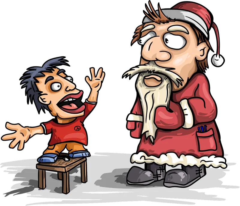 Father frost Santa claus New year Stickdatei – Weihnachten