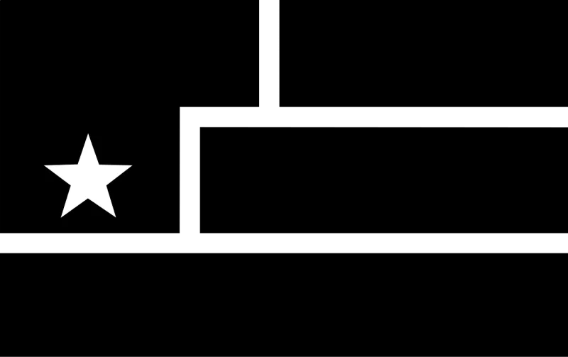 Flag Black Star Stickdatei – Natur