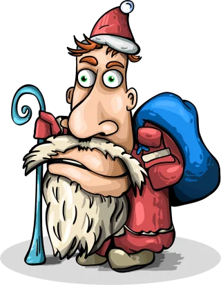 Santa claus Father frost New year Stickdatei