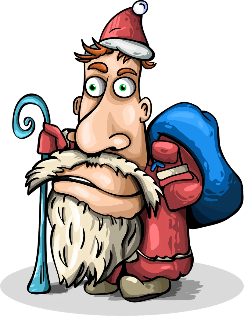 Santa claus Father frost New year Stickdatei – Weihnachten