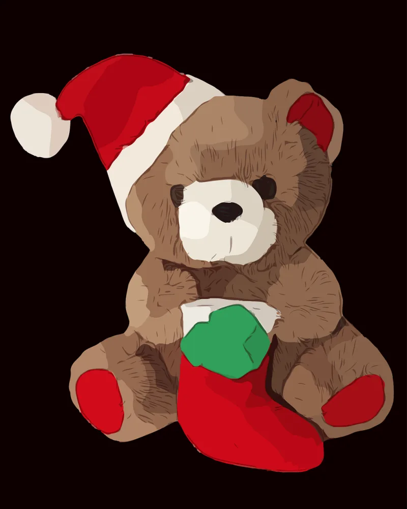 Christmas Teddy bear Teddy Stickdatei – Kinder