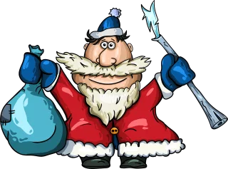 Santa claus Father frost New year Stickdatei