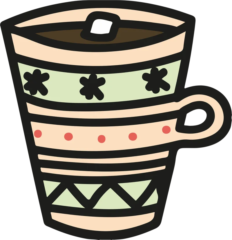 Cocoa Cup Bowl Stickdatei – Essen & Trinken