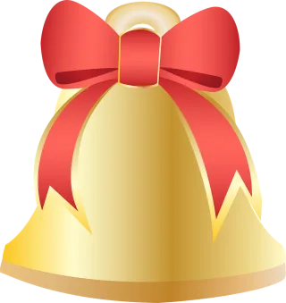 Graphic Bell Christmas bell Stickdatei