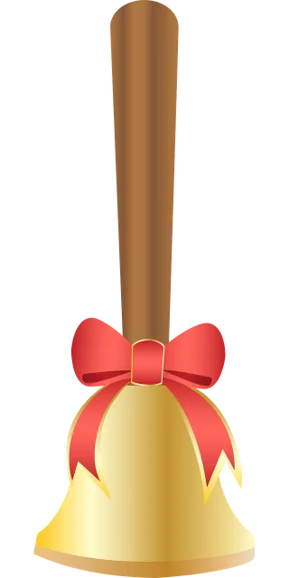 Graphic Hand bell Bell Stickdatei – Weihnachten