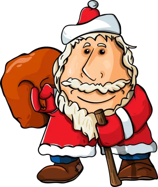 Santa claus Father frost Gifts Stickdatei